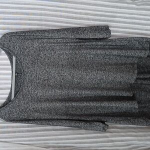 Premise Black And Gray long sleeve tunic 1X